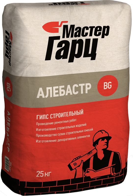 Гипс строительный Мастер Гарц Алебастр BG (25 кг)