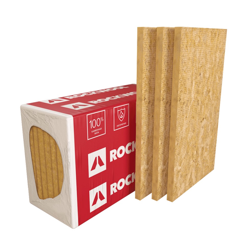 Утеплитель RockWool Венти Баттс 1000х600х50 (8 шт/пач; 4,80м2; 0,24м3; 24 пач/пал)