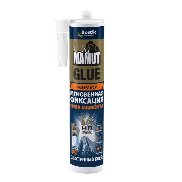 Клей монтажный BOSTIK MAMUT GLUE, белый 290 мл  (12 шт/упак)