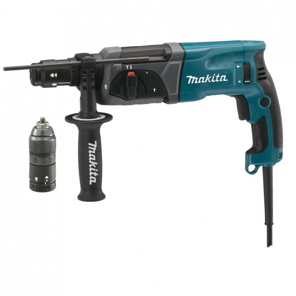 Перфоратор MAKITA HR2470  780Вт 0-1100об/мин SDS+ 24мм 2.7Дж 3 режима реверс кейс