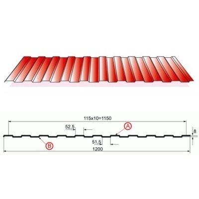 Профнастил С-8-A (1150/1200) Prisma