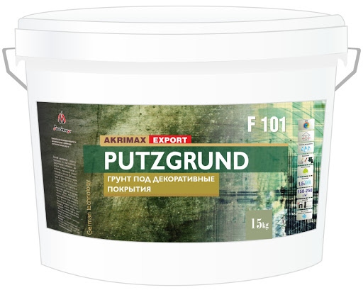 PUTZGRUND F101 Akrimax грунт под декоративные штукатурки 15кг 250г./1кв.м (48)