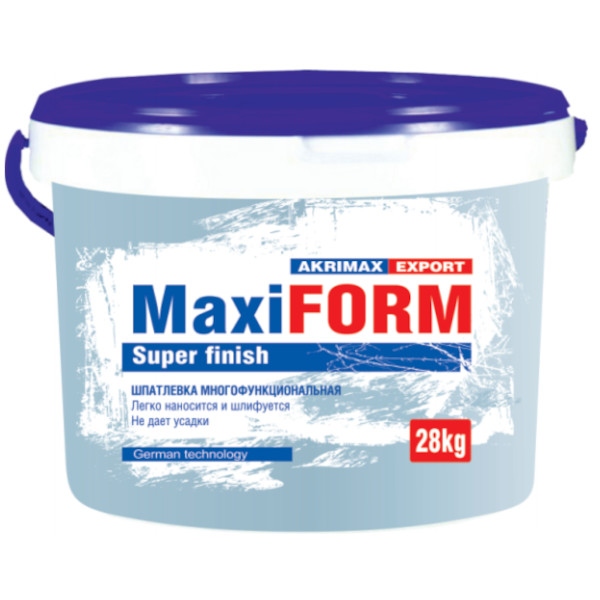 Шпатлевка акриловая MaxiFORM  Super Finish для внутренних работ 28кг. (1) (30)